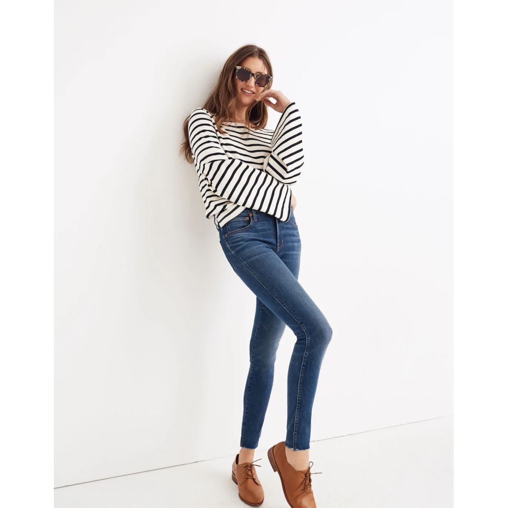 Madewell 9" Mid-Rise Skinny Jeans in Paloma Wash: Raw-Hem Trending  Size‎ 27